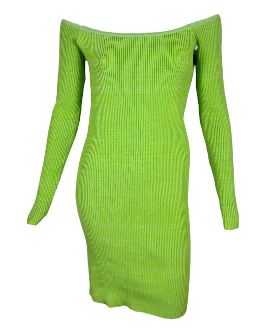 Vestido Midi Canelado