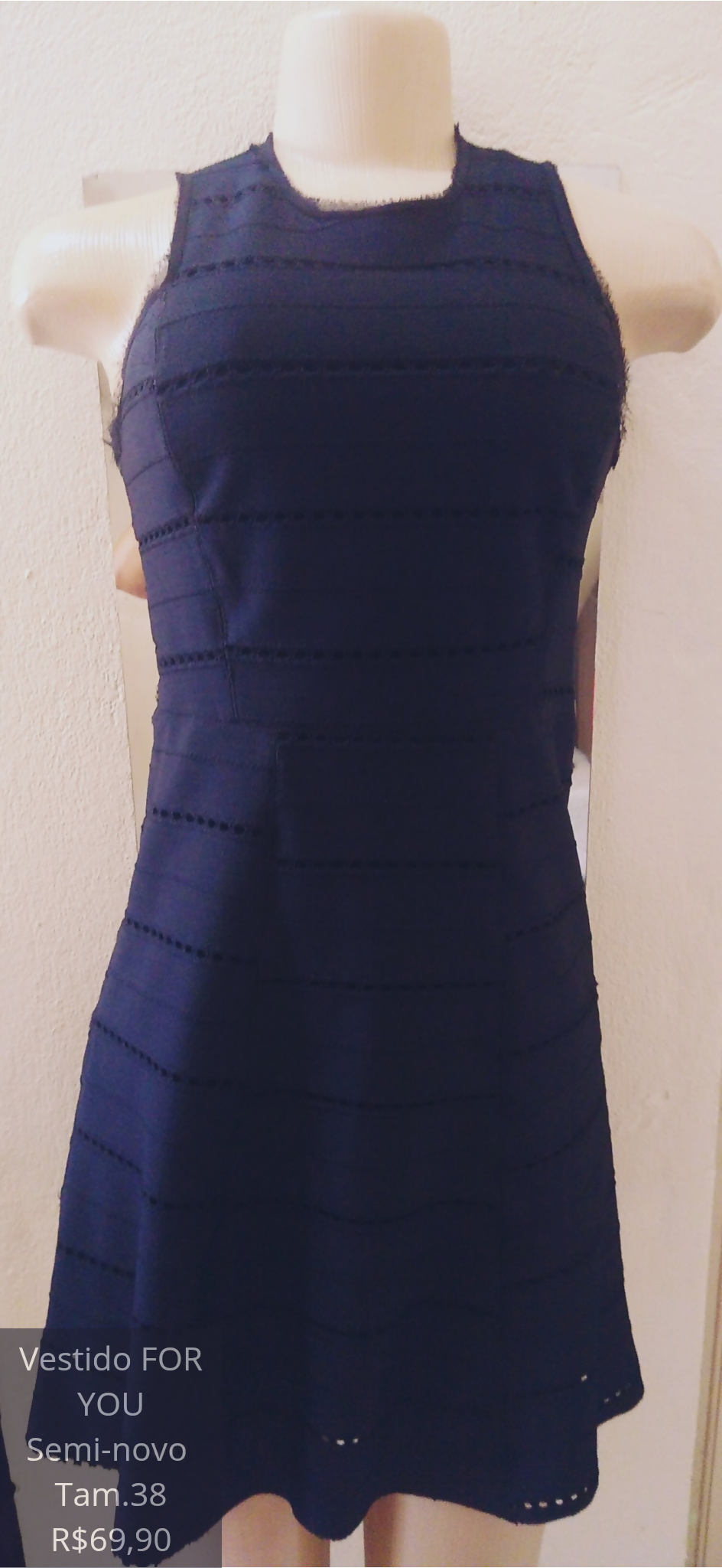 Vestido FOR YOU Semi-novo Tam.38 R$69,90_20250218_172720_0000